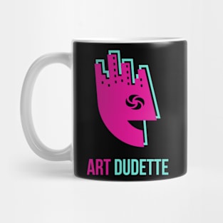 Art Dudette In Pink And Green Mug